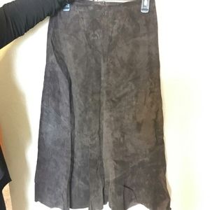 Suede skirt
